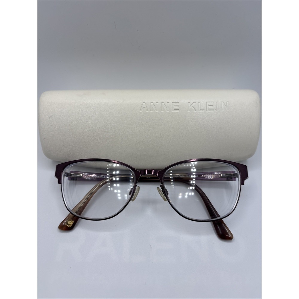 Anne Klein AK5087 (Plum) 505 Eyeglasses Frame 52-17-140mm w/case